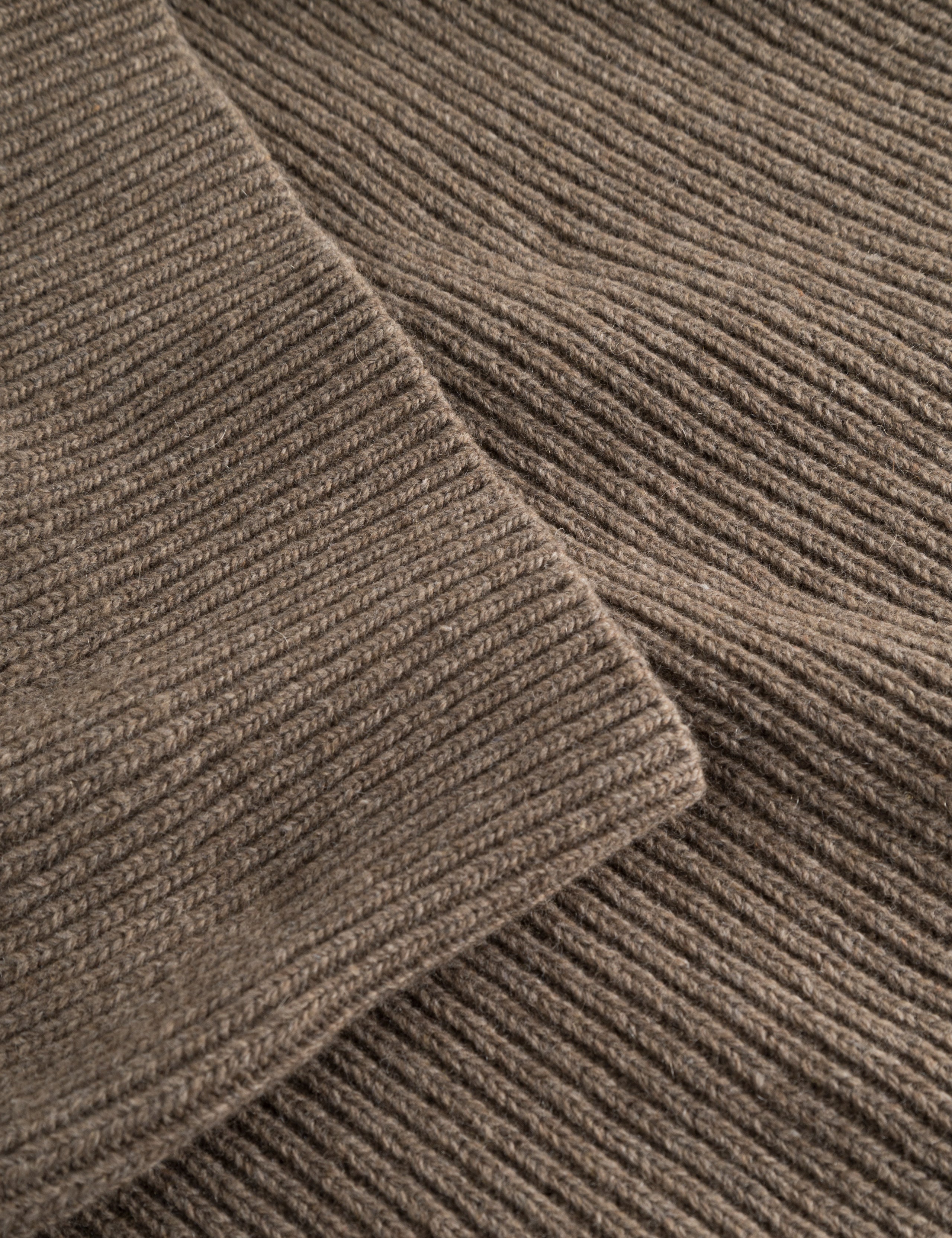 RELAX RIB KNIT - STONE/COLD BROWN