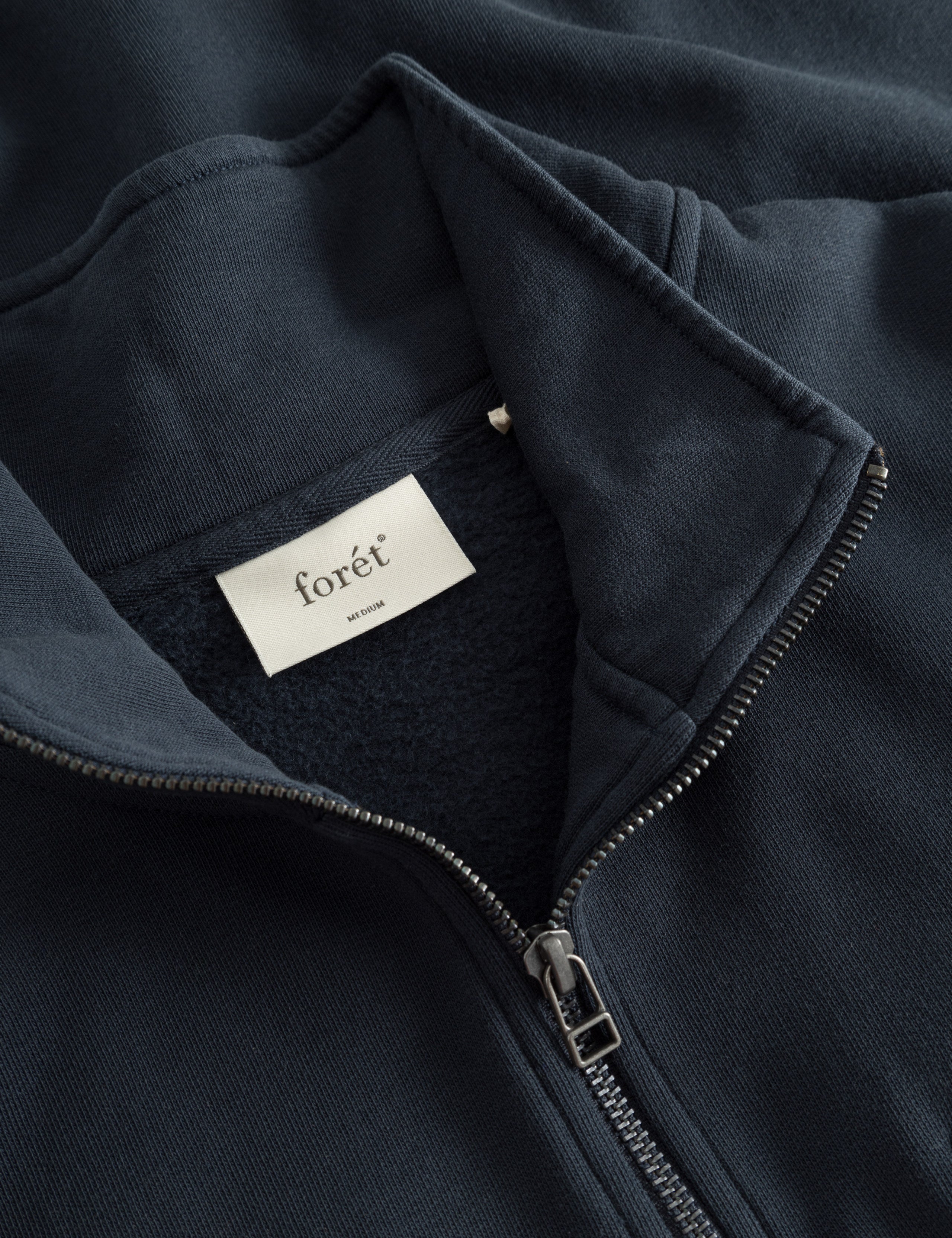 LOG HALF ZIP SWEATSHIRT - NAVY