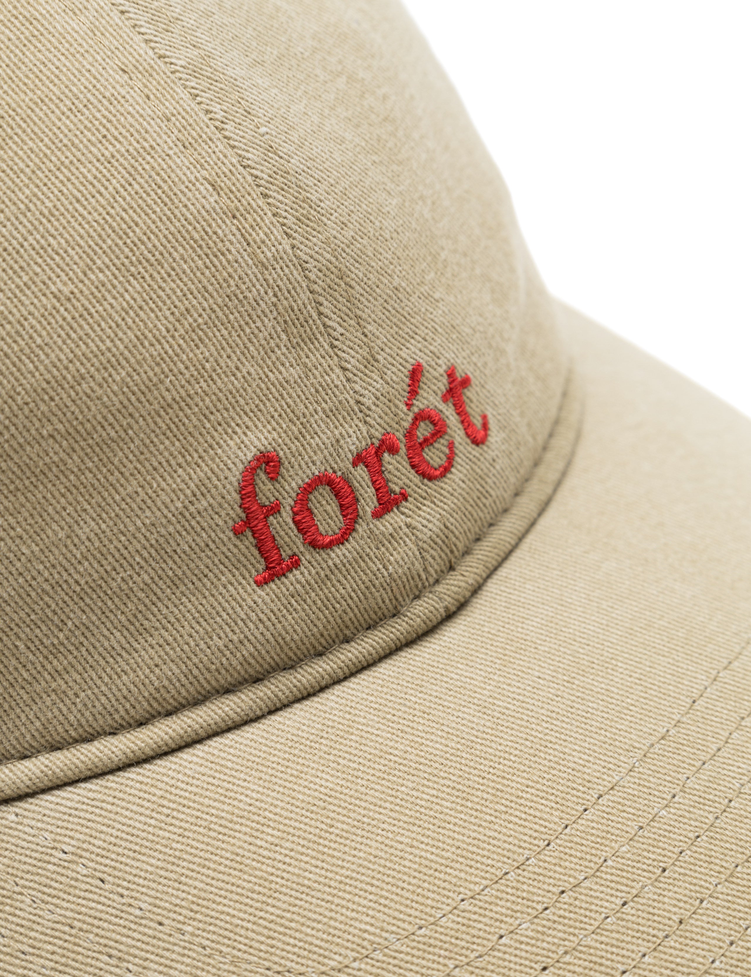 HAWK WASHED CAP - KHAKI/RED