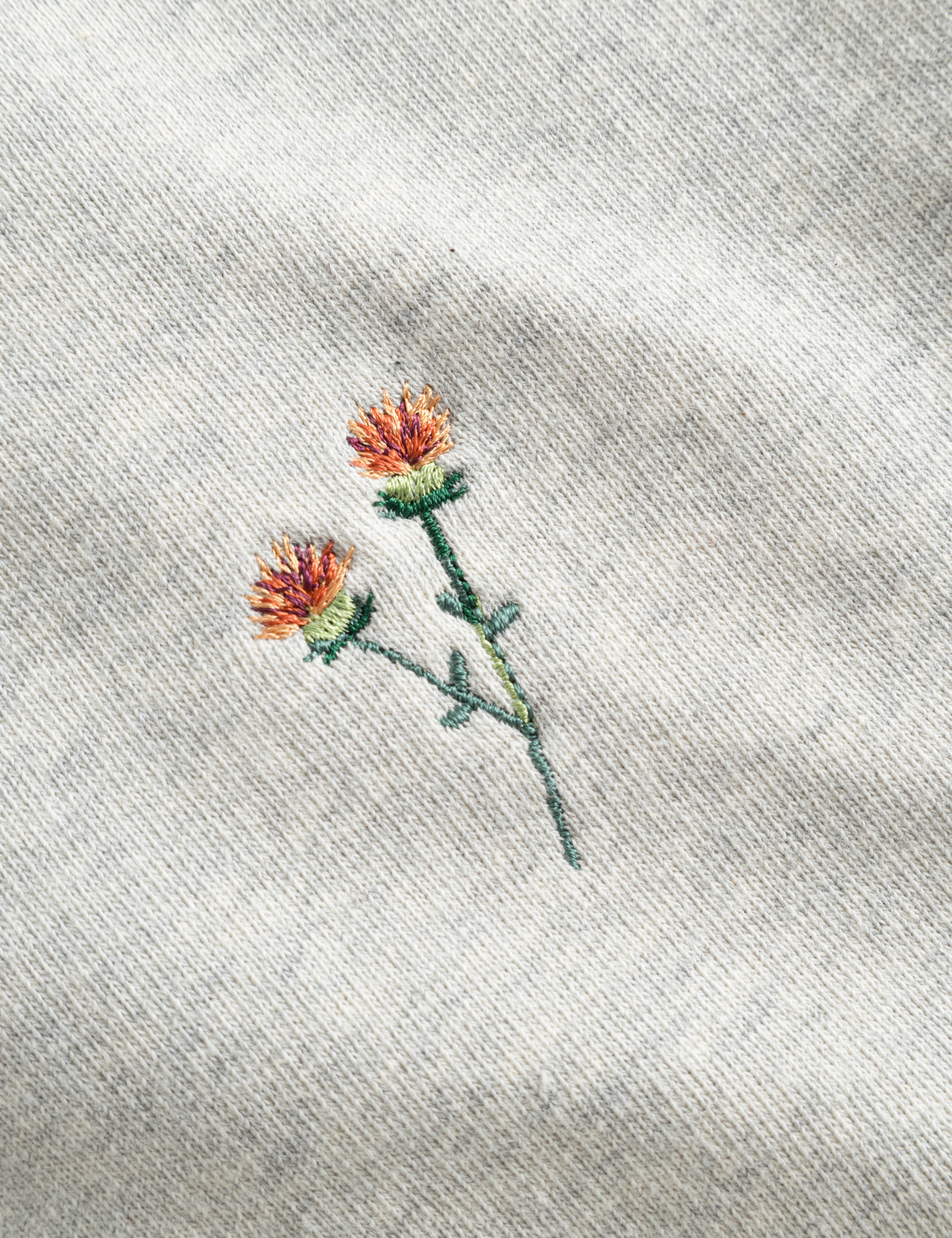 NOON SWEATSHIRT - SNOW MELANGE FLOWER