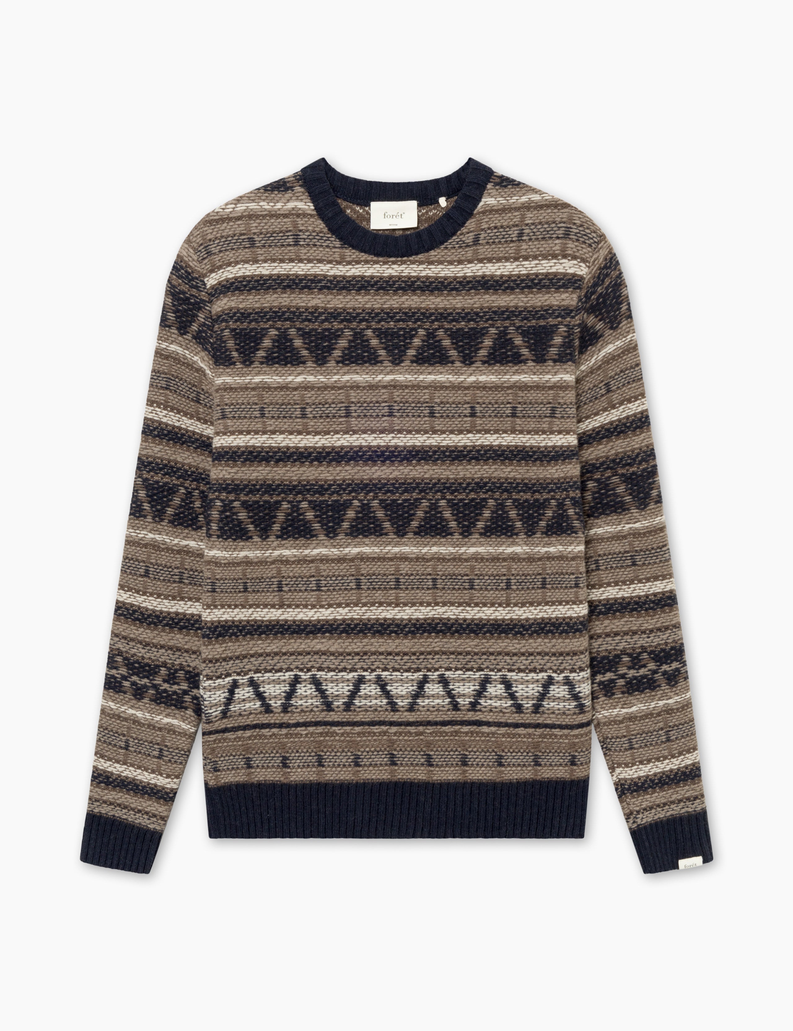 CONE JACQUARD KNIT - NAVY