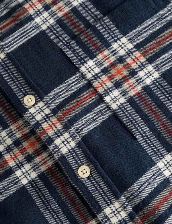 HORNET FLANNEL SHIRT - NAVY