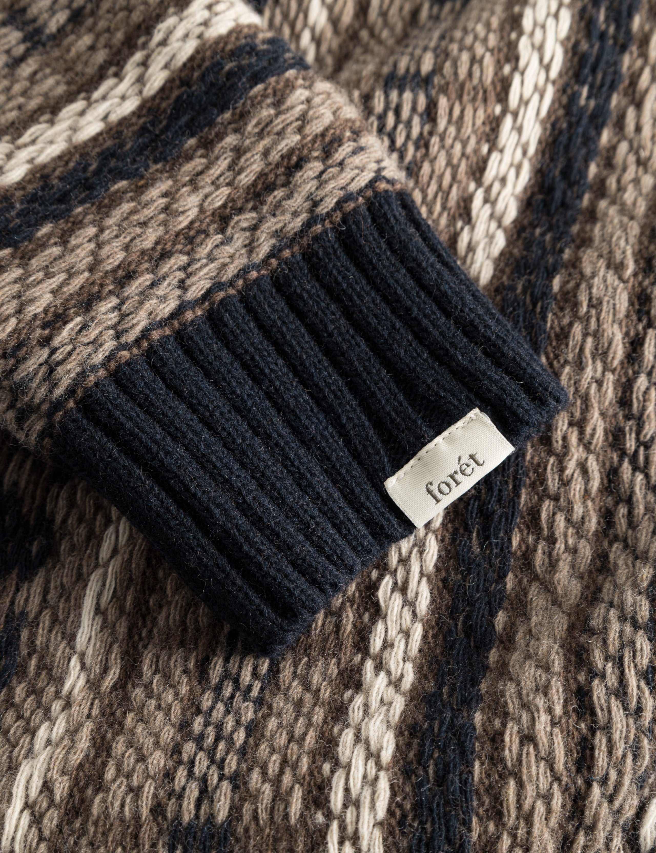 CONE JACQUARD KNIT - NAVY