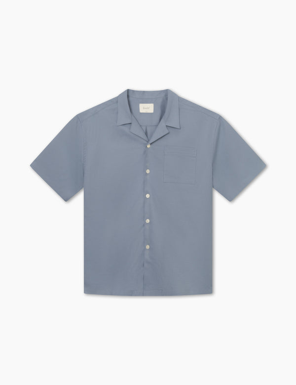 BASIN SS SHIRT - VINTAGE BLUE