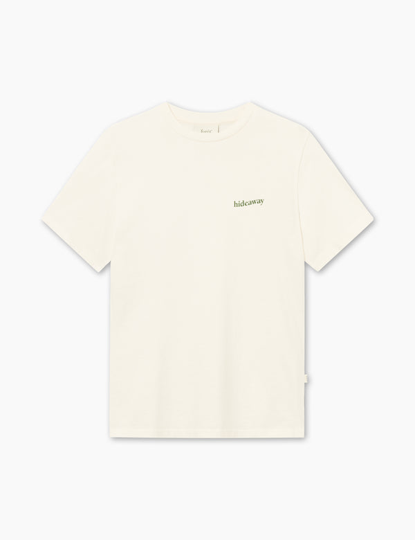 HIDEAWAY T-SHIRT - CLOUD/GREEN