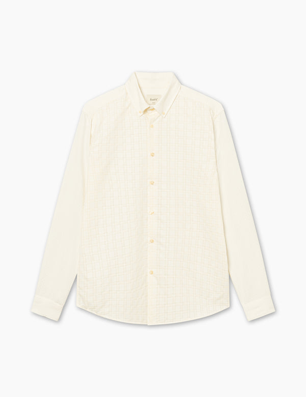 DAWN JACQUARD MIX SHIRT - CLOUD