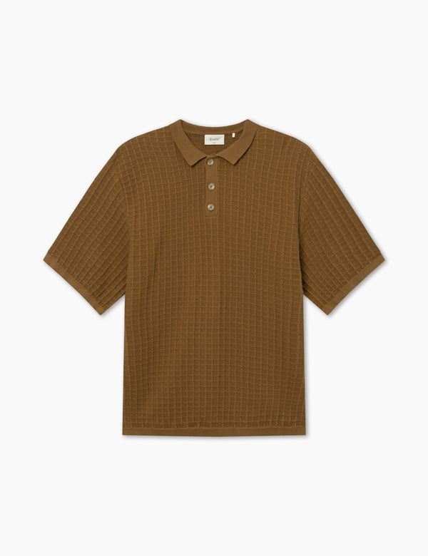 LOCH POLO KNIT - RUBBER