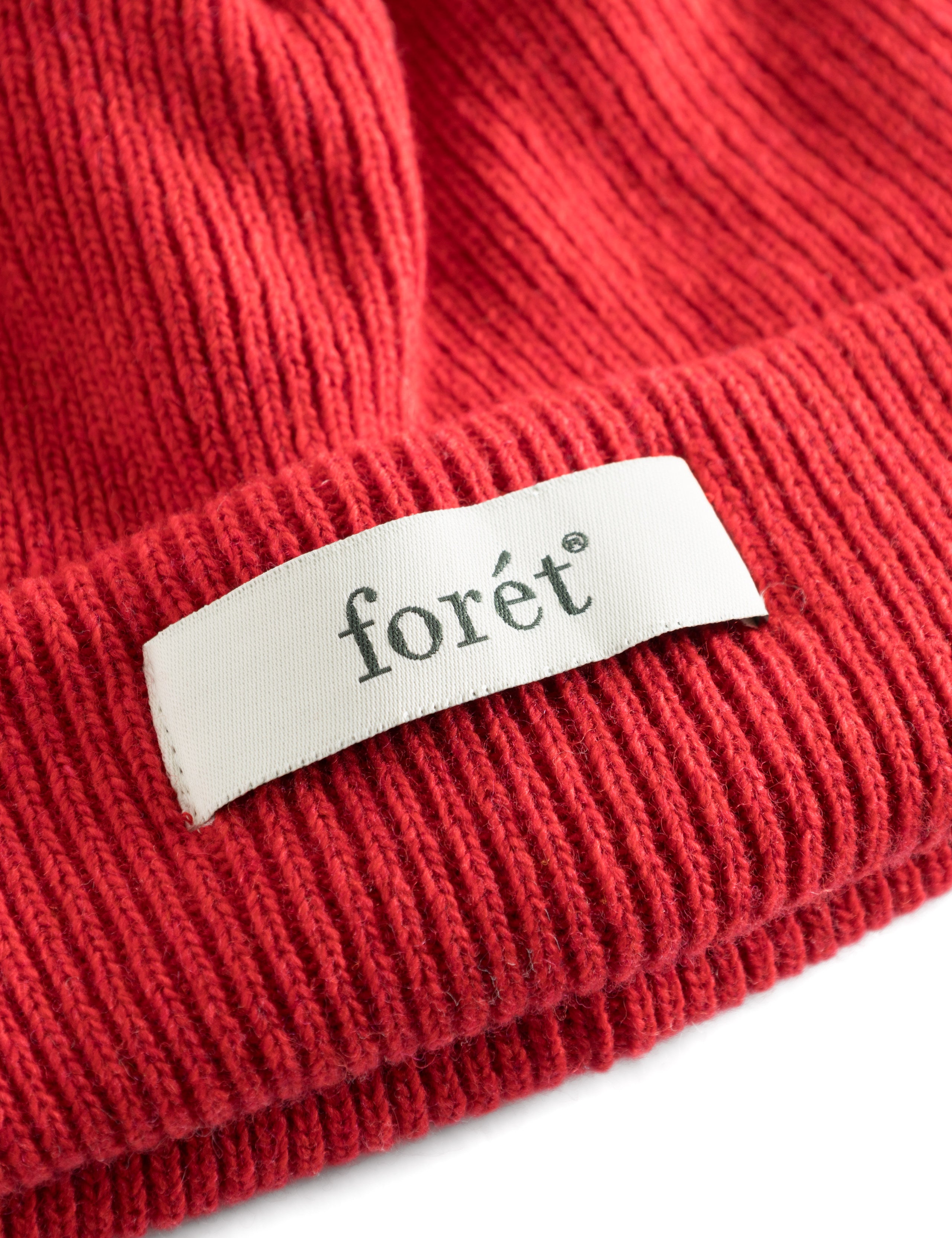 RELAX RIB BEANIE - RED