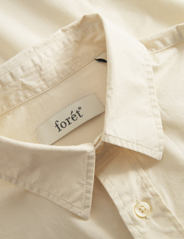 REST SHIRT - CLOUD/BROWN STRIPE