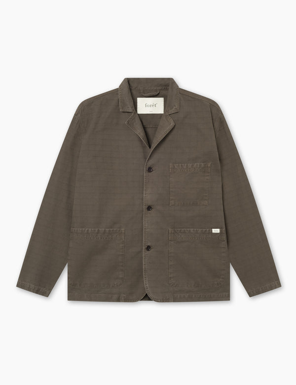 VALLEY UNCONSTRUCTED BLAZER - COLD BROWN