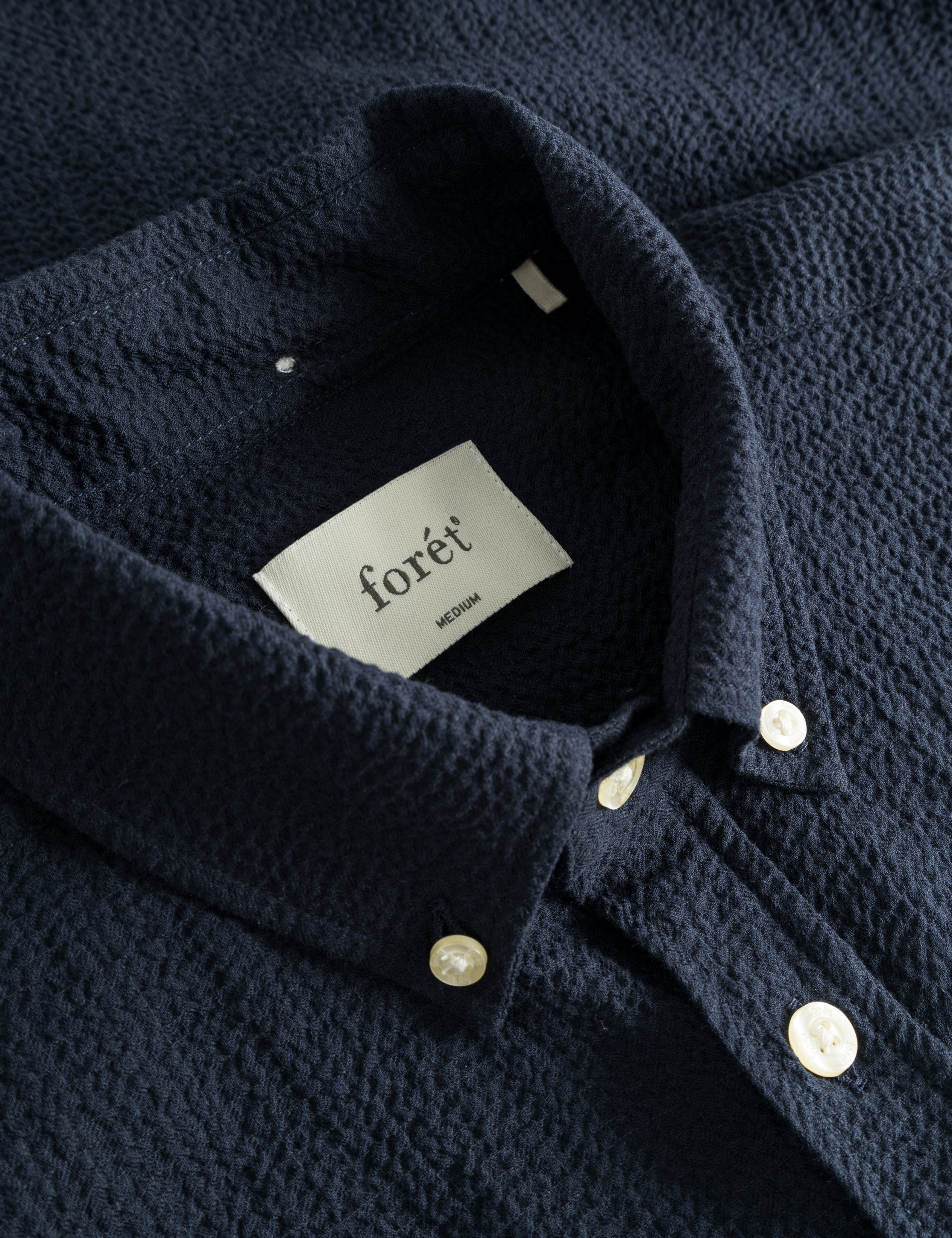 HORNET SEERSUCKER SHIRT - NAVY