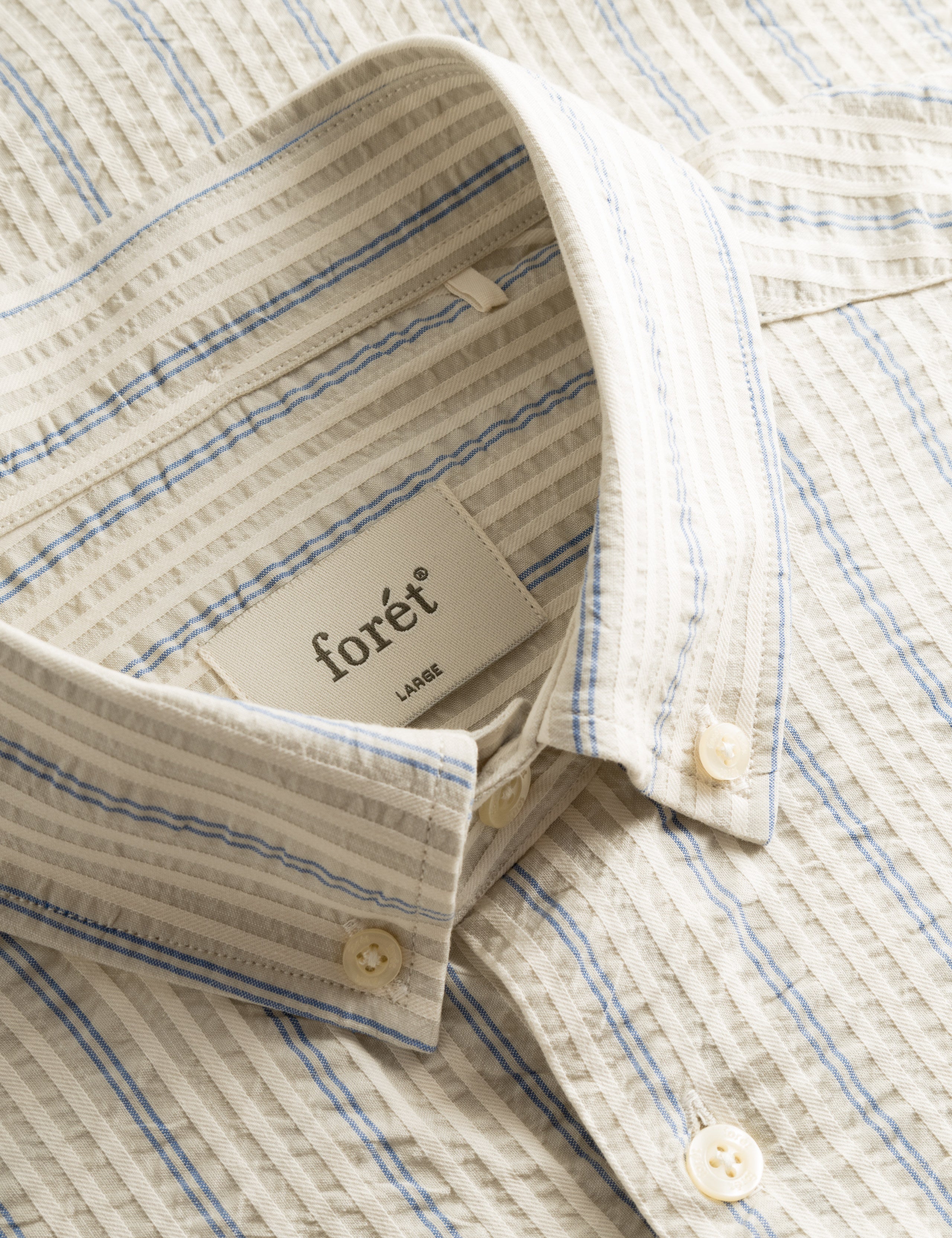 CREST DOVE SHIRT - BLUE STRIPE