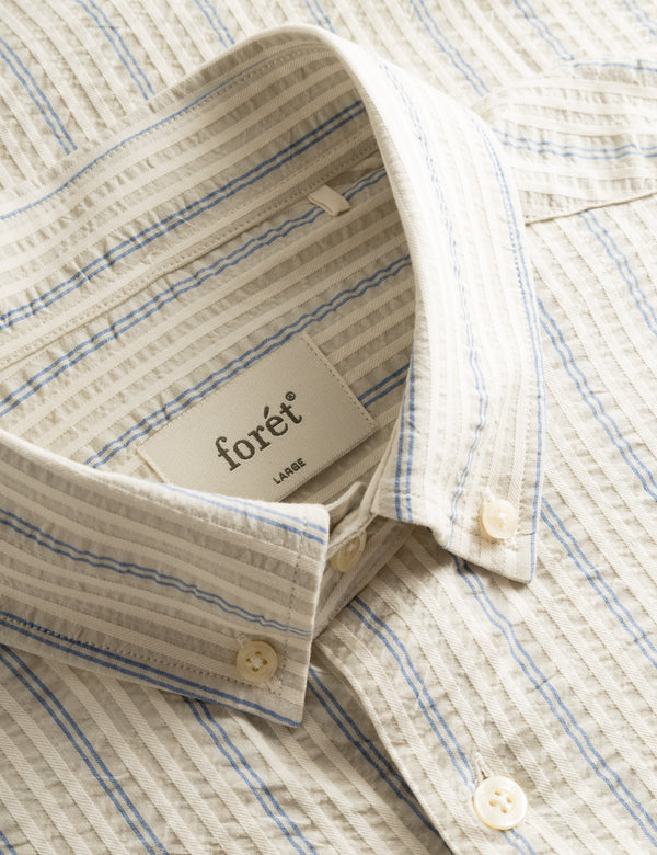 CREST DOVE SHIRT - BLUE STRIPE