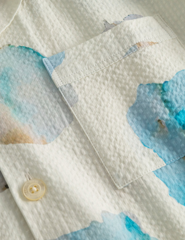 HUSH SS SHIRT - CLOUD PRINTED