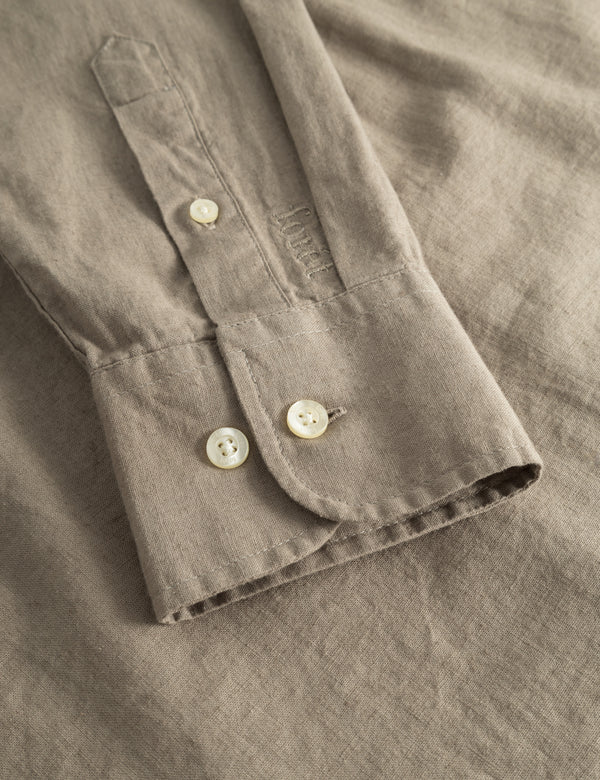 SERENE LINEN SHIRT - TAUPE