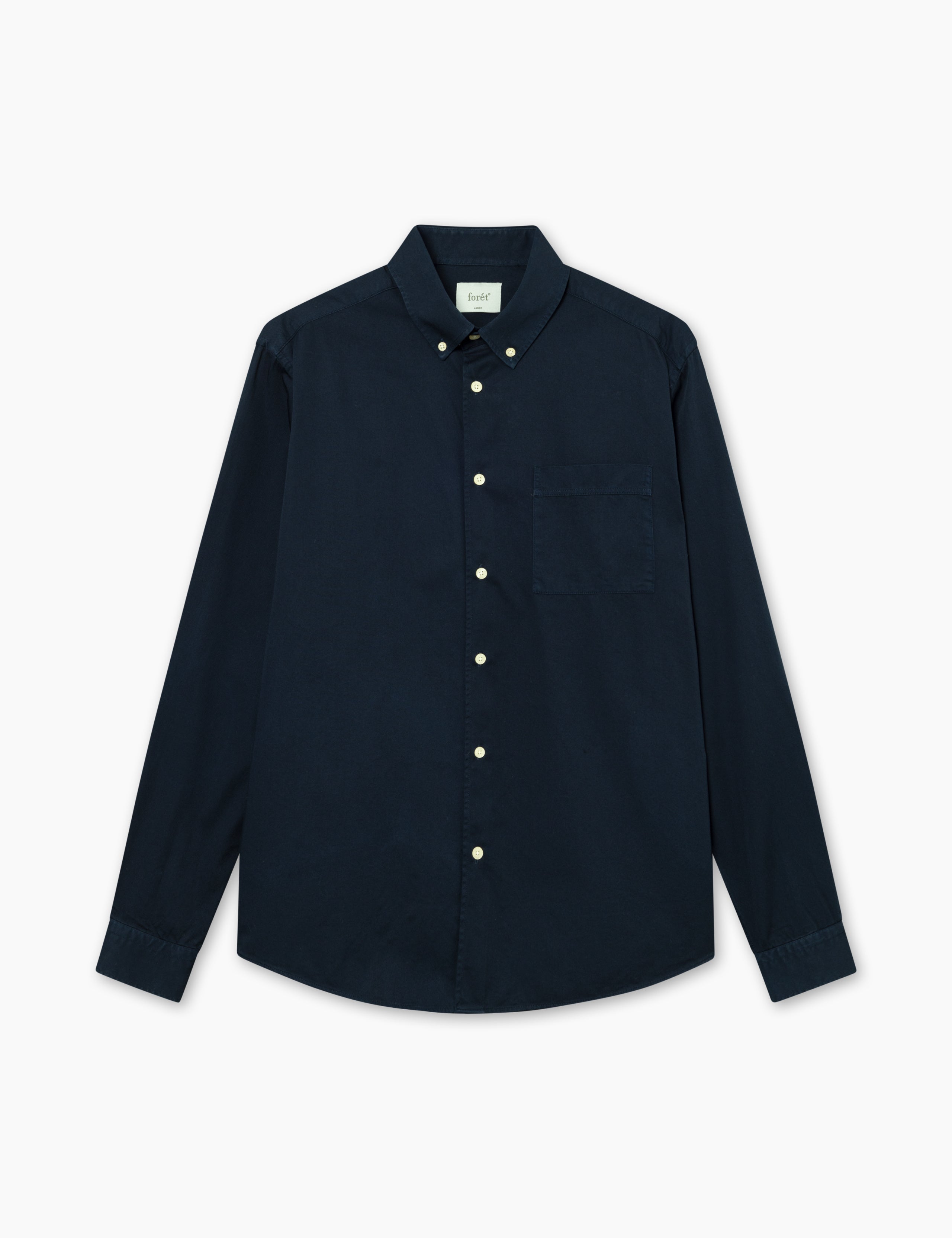 CAMP LIGHT TWILL SHIRT - NAVY