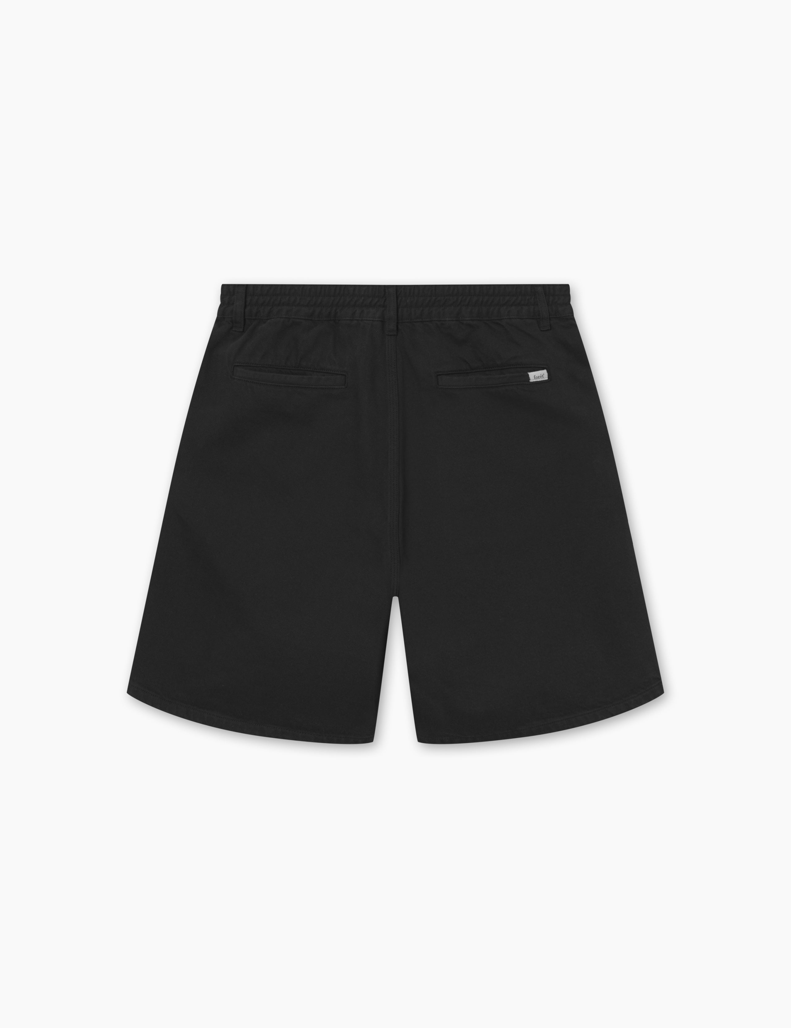 CLAY TWILL SHORTS - BLACK