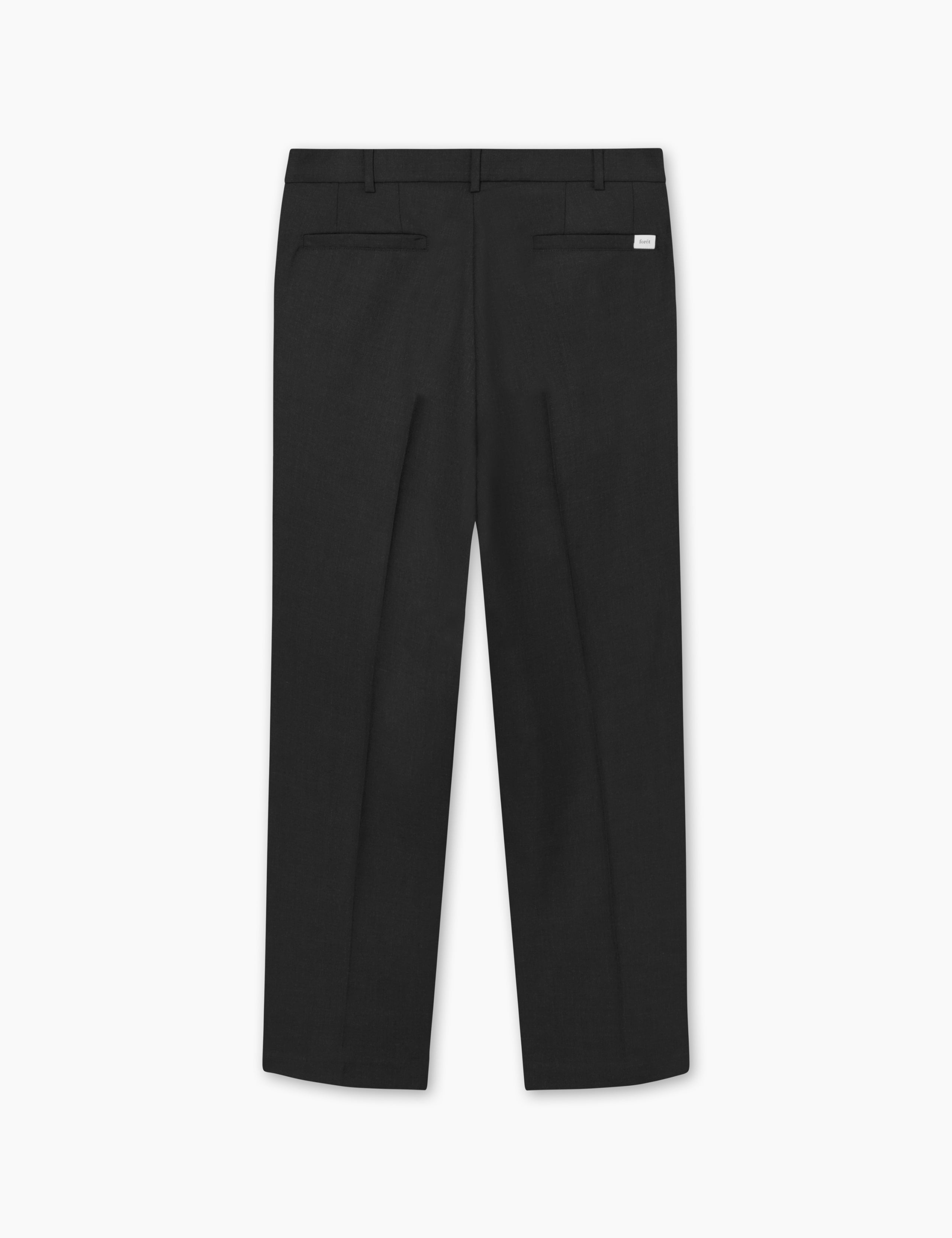 WRITER WOOL PANTS - DARK GREY MELANGÉ