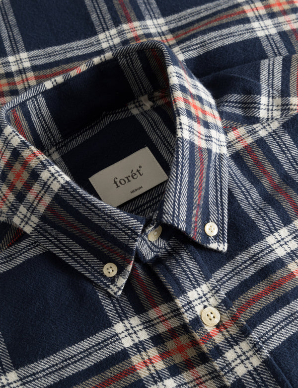 HORNET FLANNEL SHIRT - NAVY