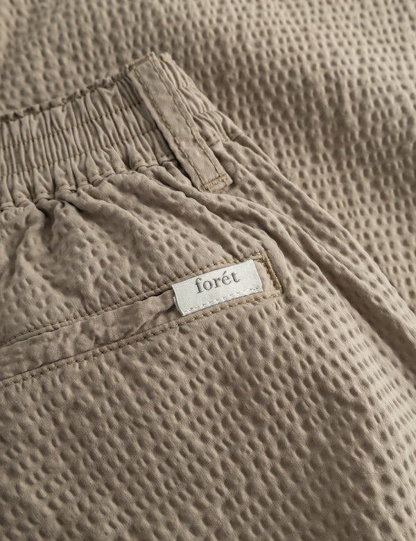 CLAY SEERSUCKER PANTS - TAUPE