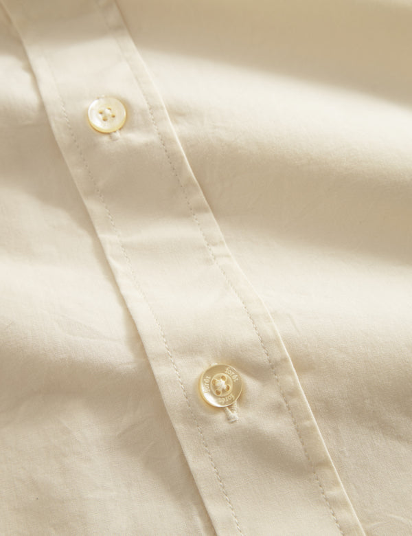 REST SHIRT - CLOUD/BROWN STRIPE