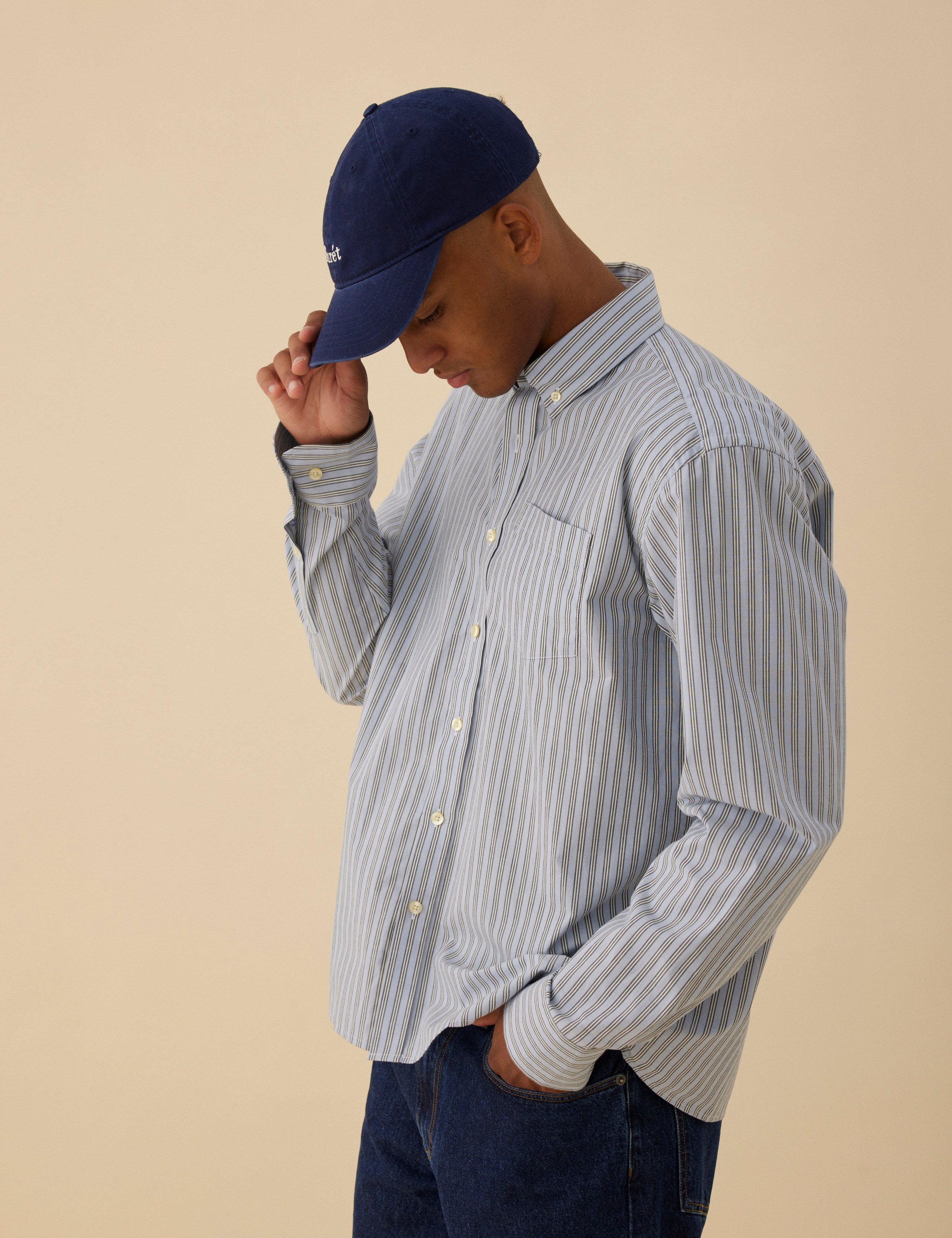 HAWK WASHED CAP - NAVY