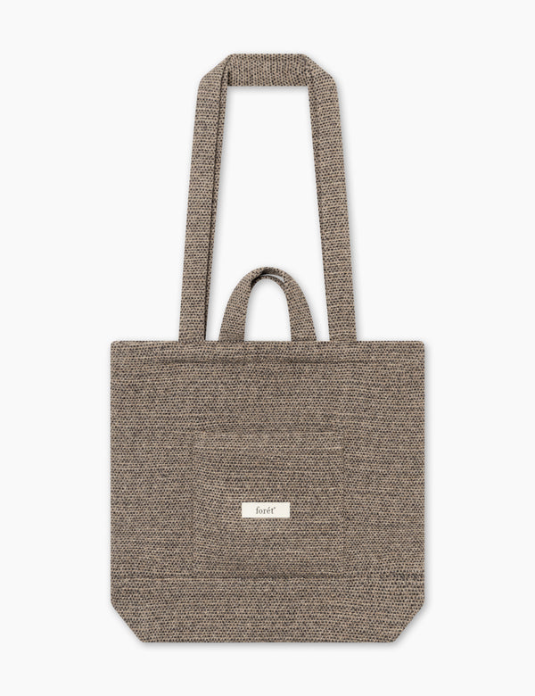 FORÉT TOTE BAG - BEIGE/BLACK