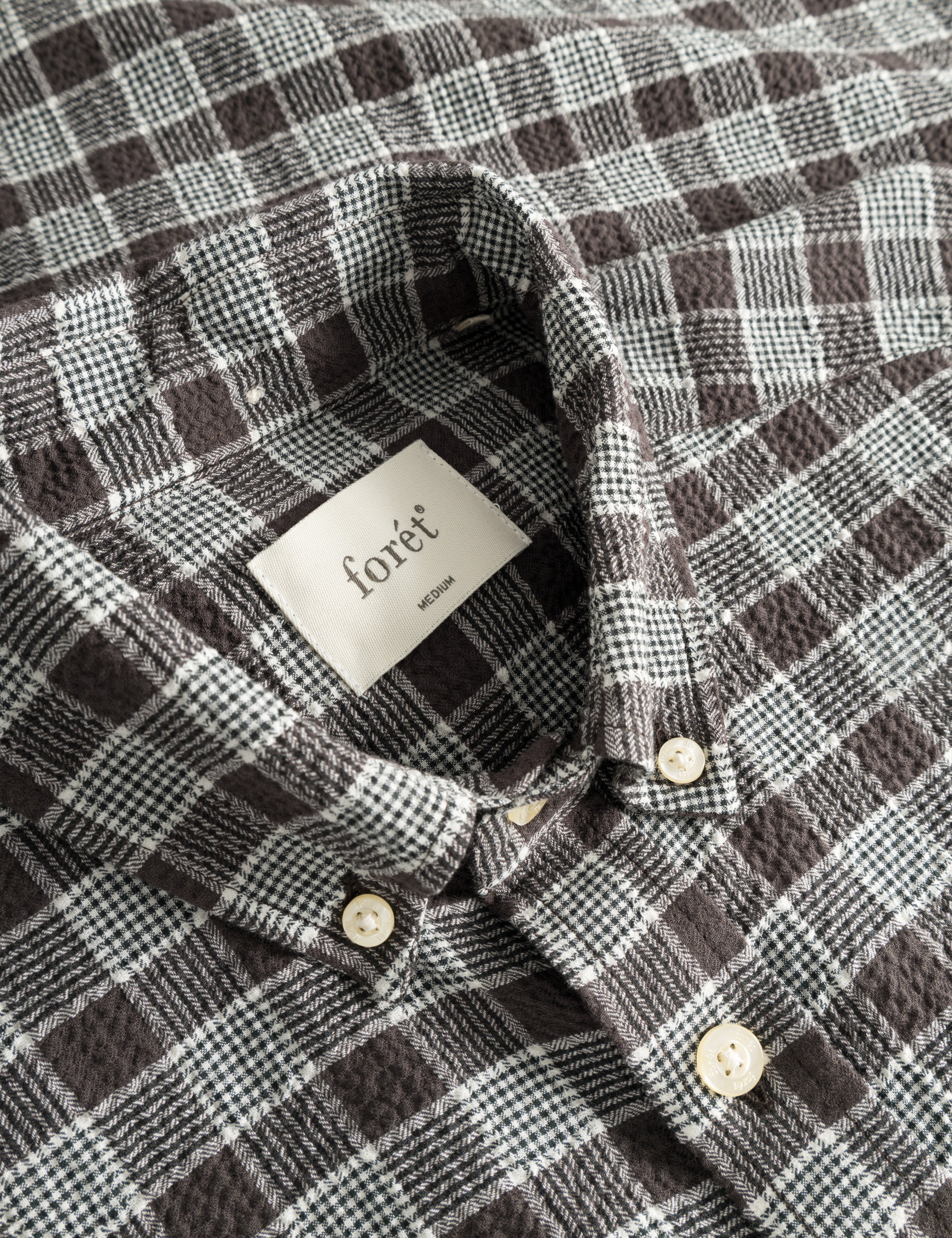 HORNET SEERSUCKER SHIRT - BROWN CHECK