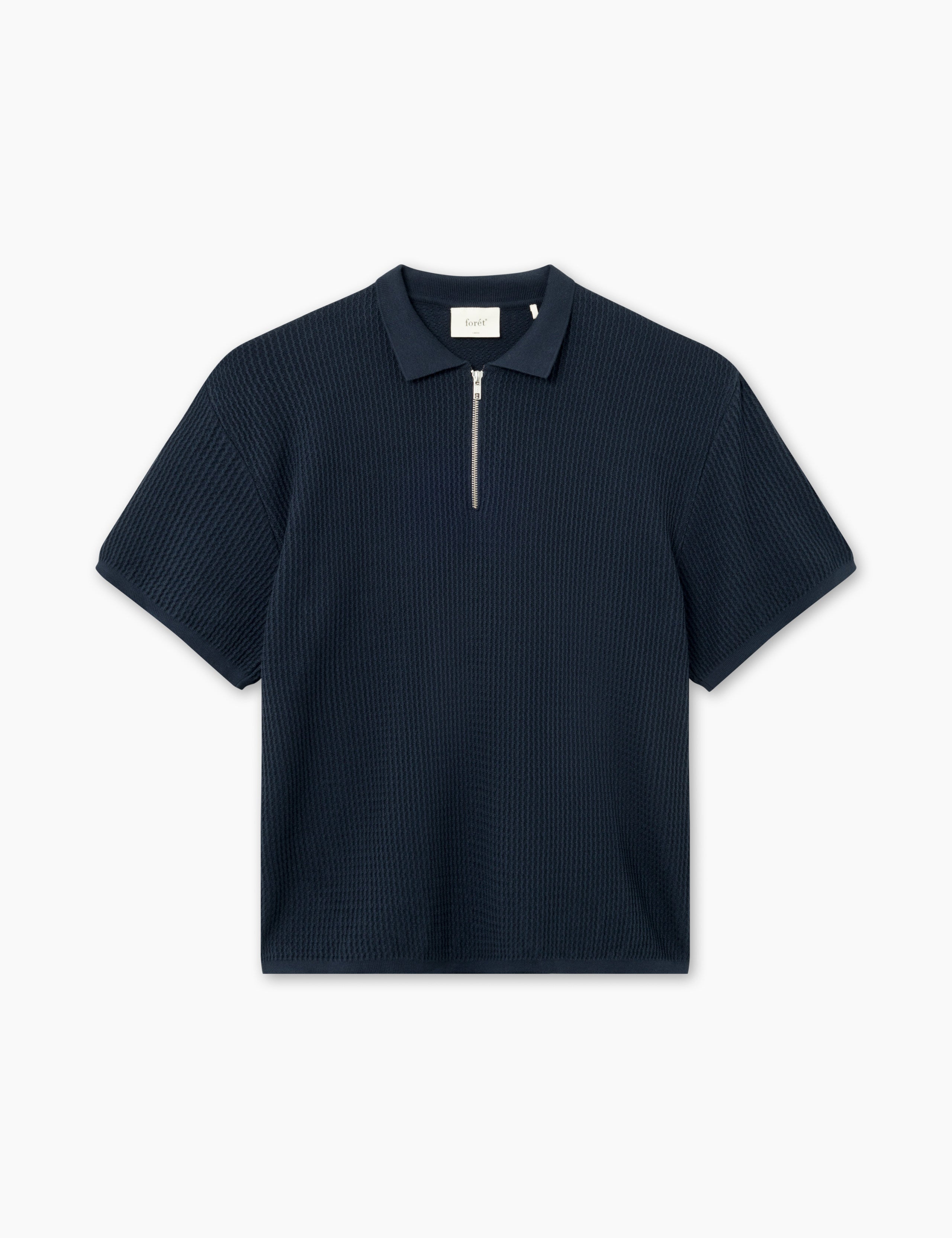 MOMENT HALF ZIP KNIT - NAVY