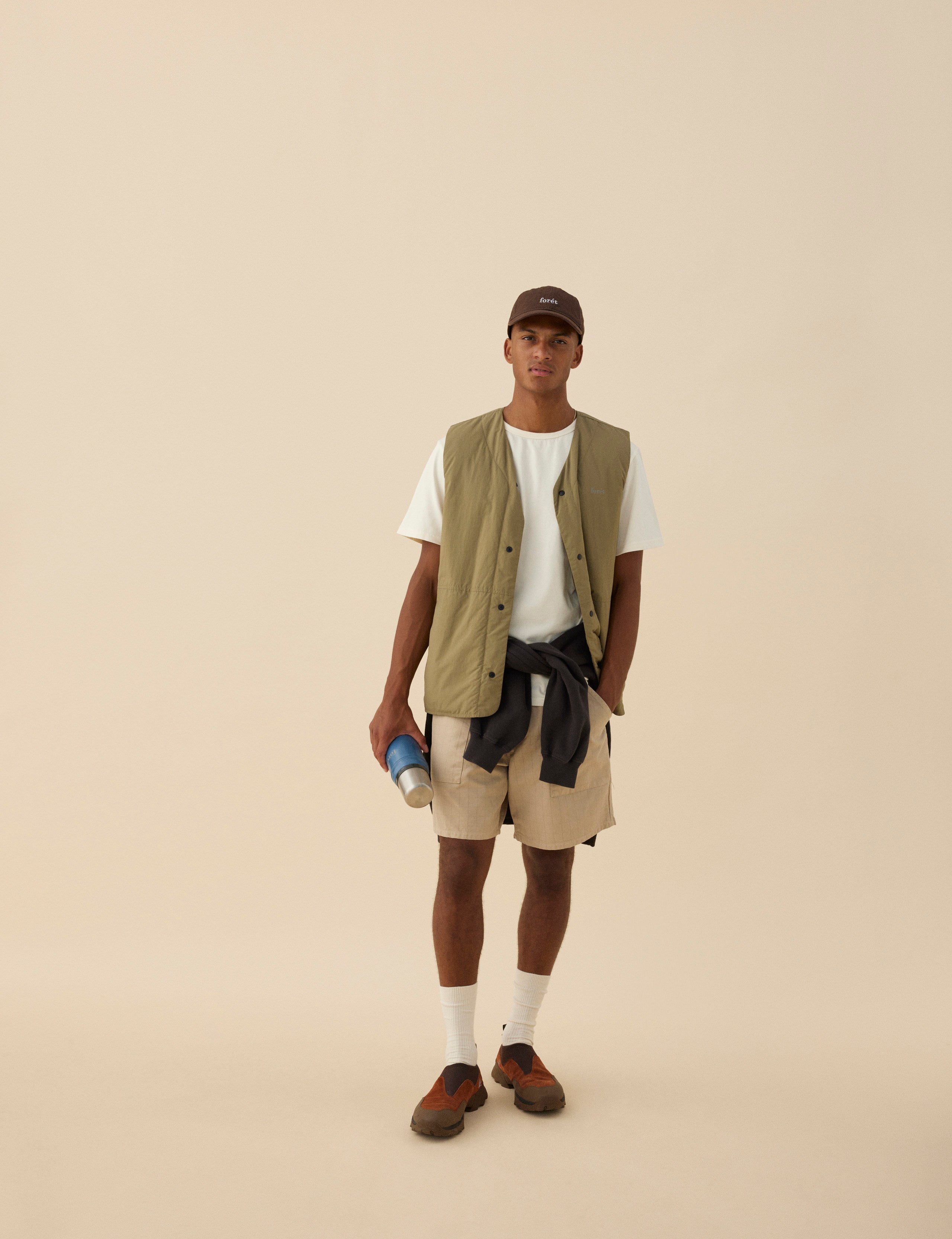 MYST LINER VEST - OLIVE