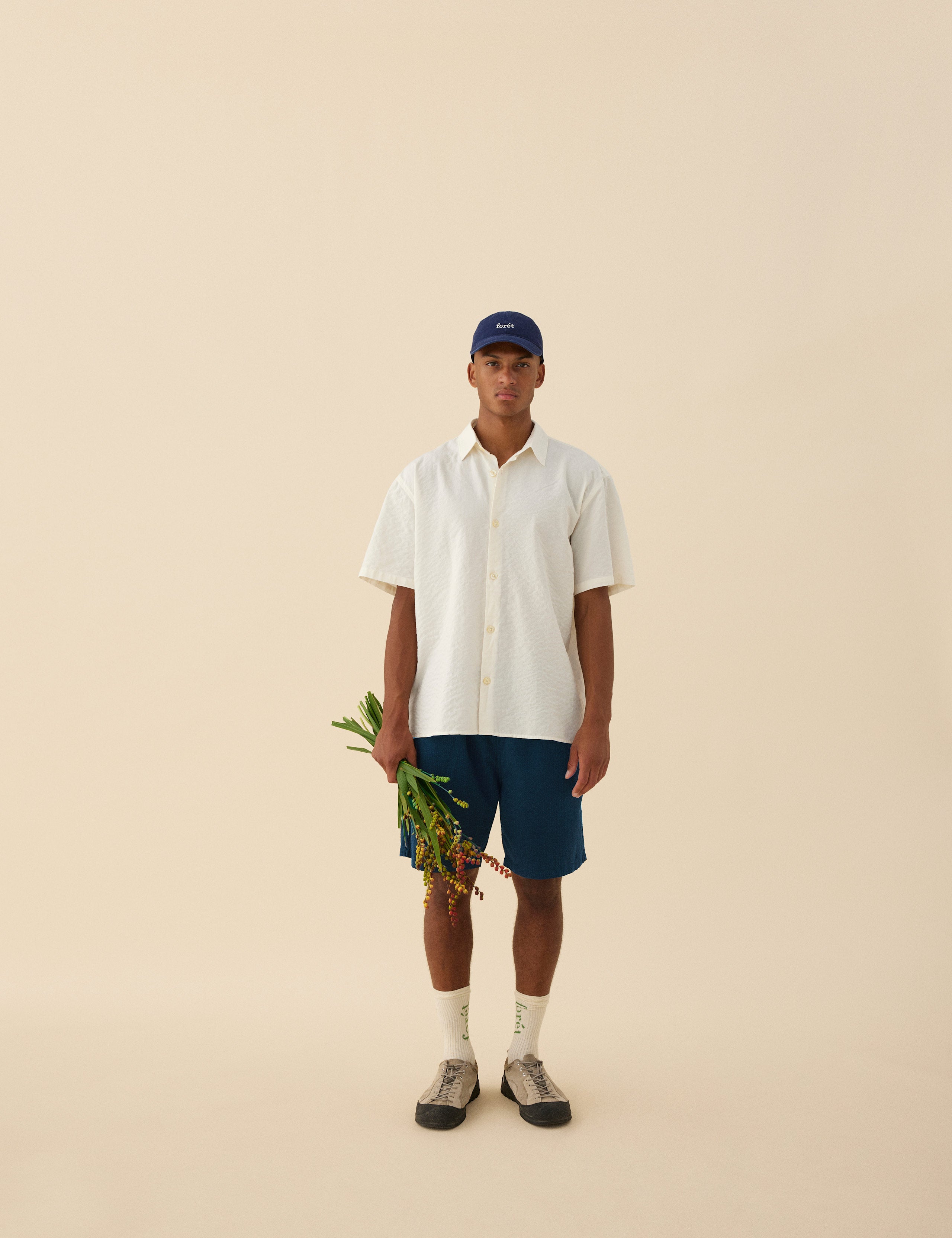 HUSH SEERSUCKER SHORTS - NAVY
