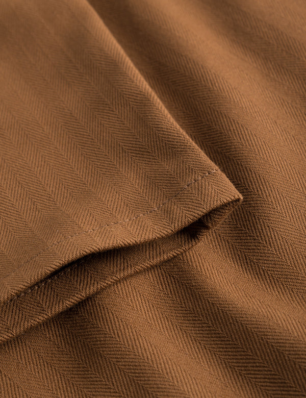 CLAY HERRINGBONE PANTS - RUBBER