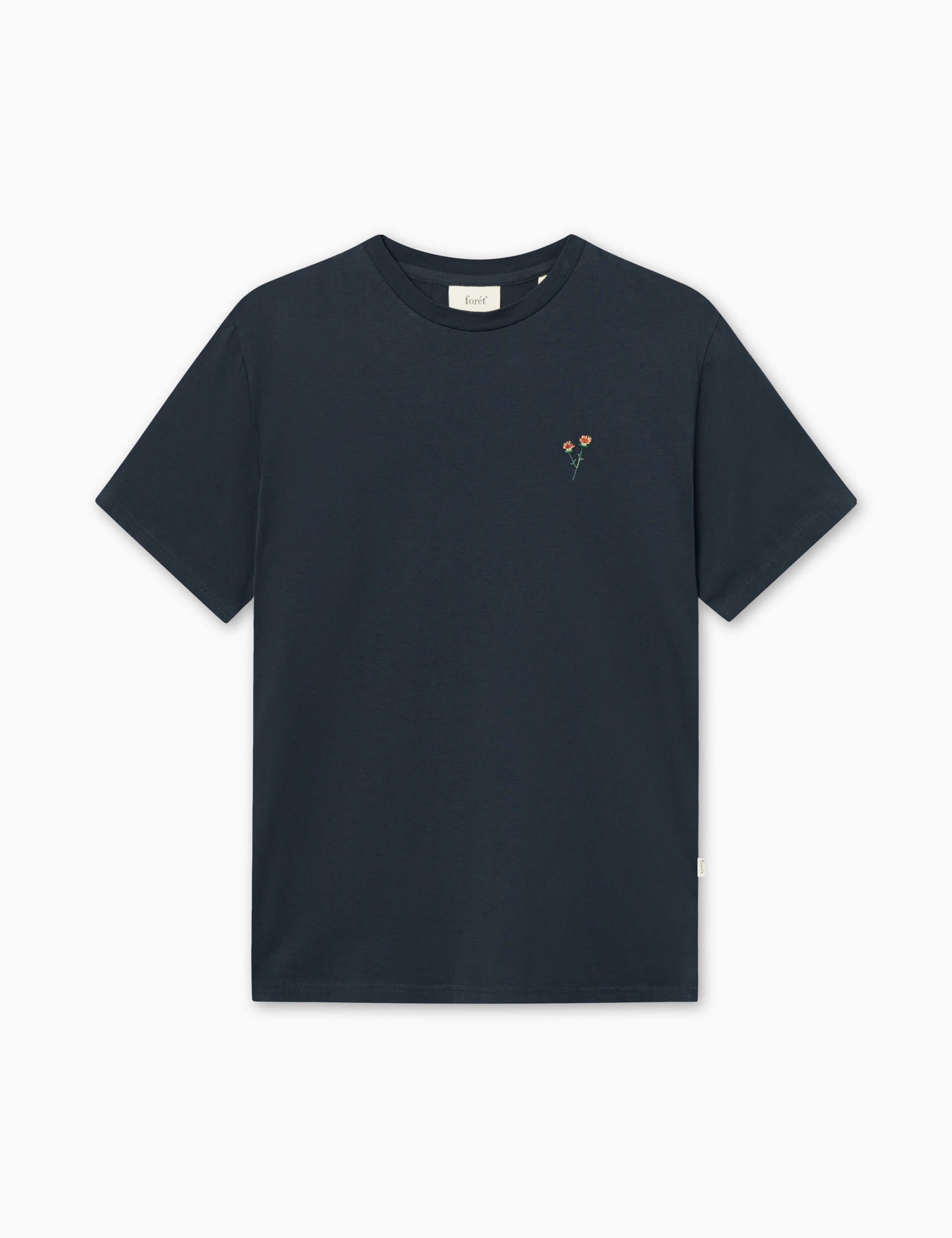 FLOWER T-SHIRT - NAVY