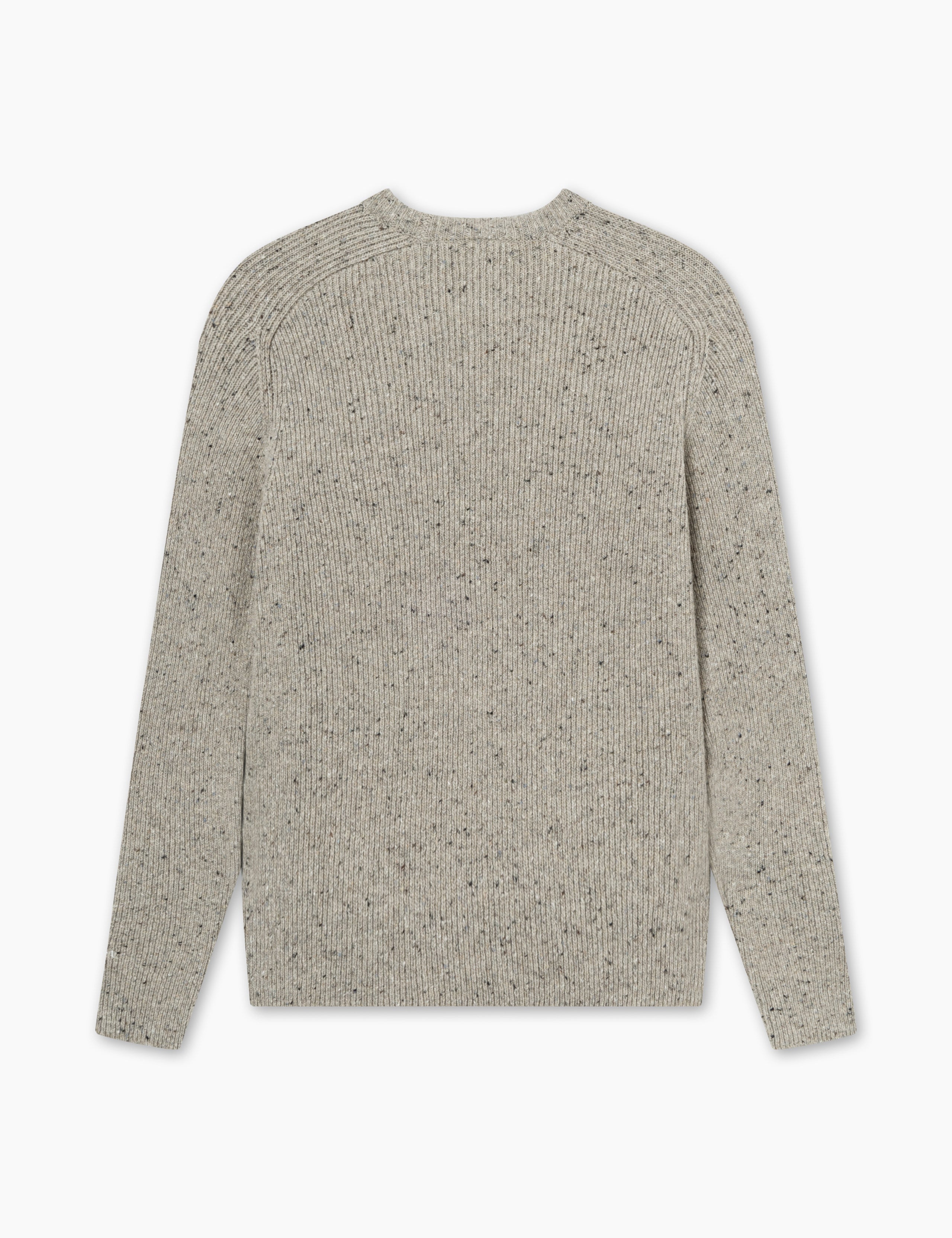 CONE RIB KNIT - LIGHT GREY MELANGÉ