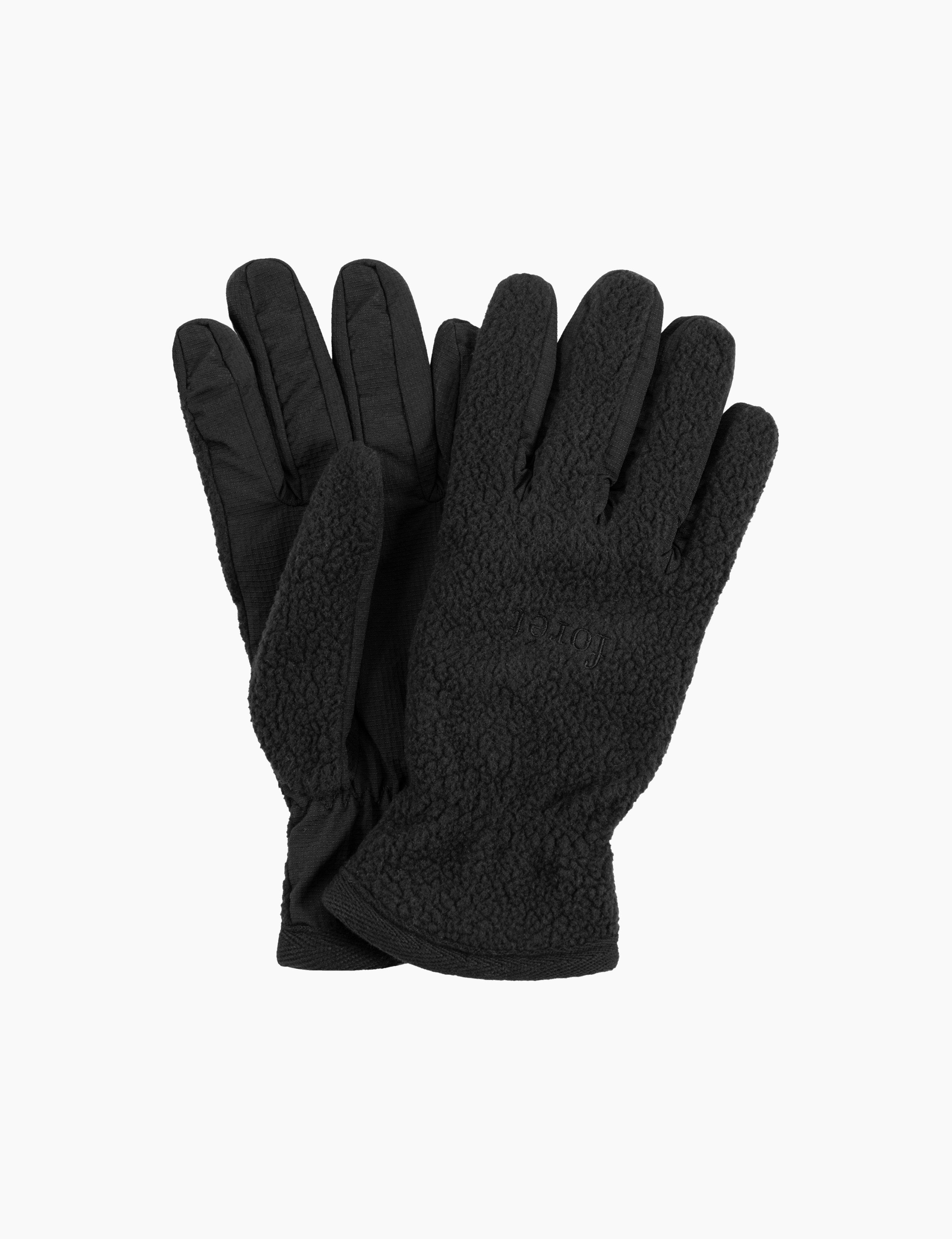 SNOW POLARTEC FLEECE GLOVES - BLACK