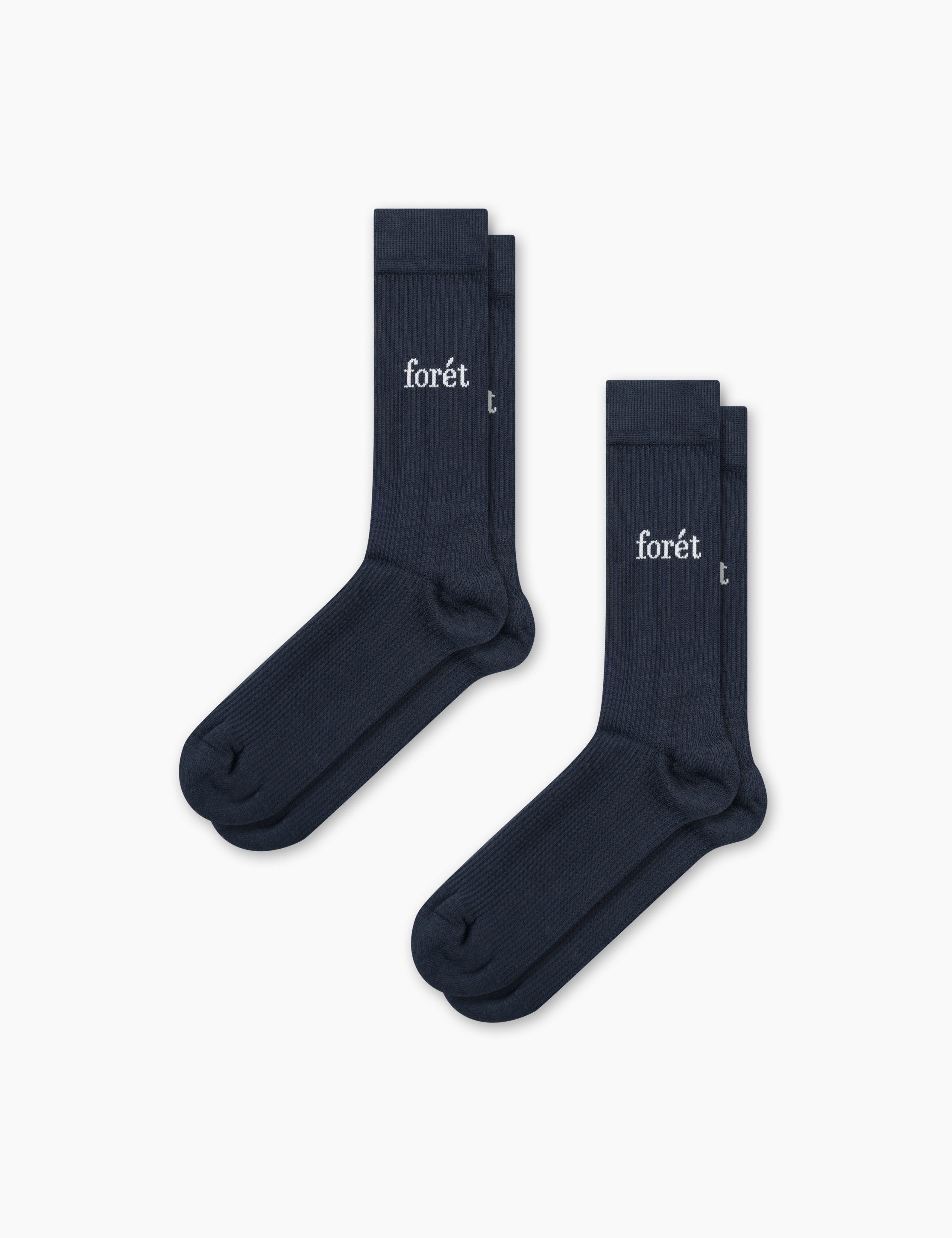 WALK SOCKS 2-PACK - NAVY/WHITE