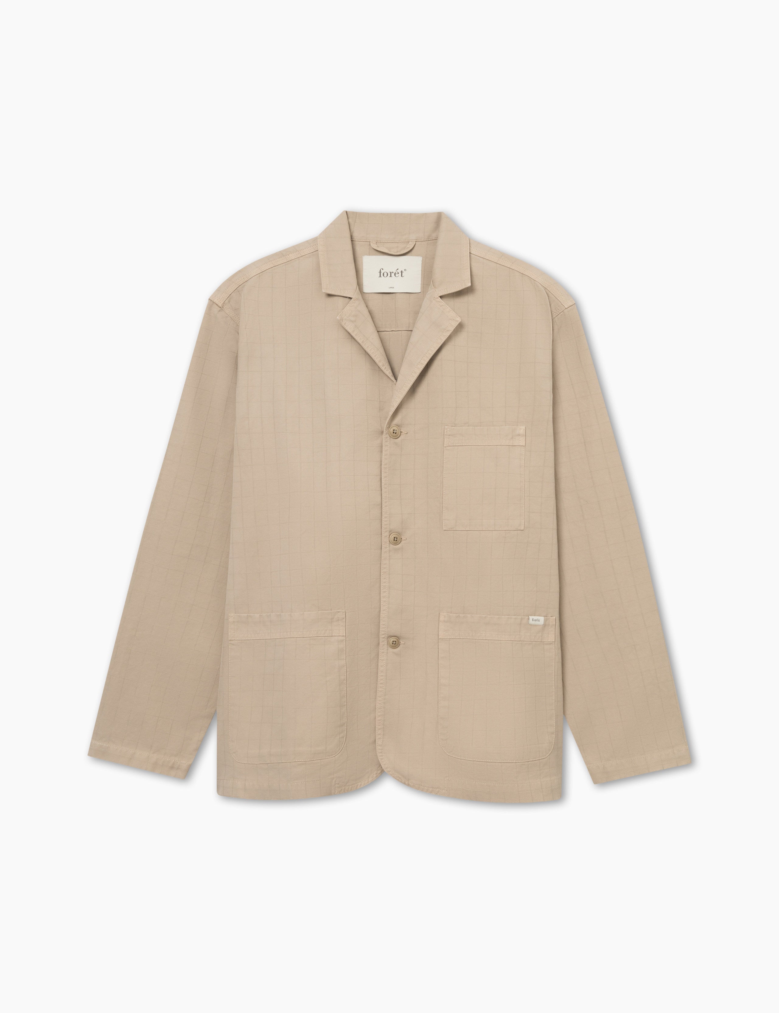 VALLEY UNCONSTRUCTED BLAZER - KHAKI