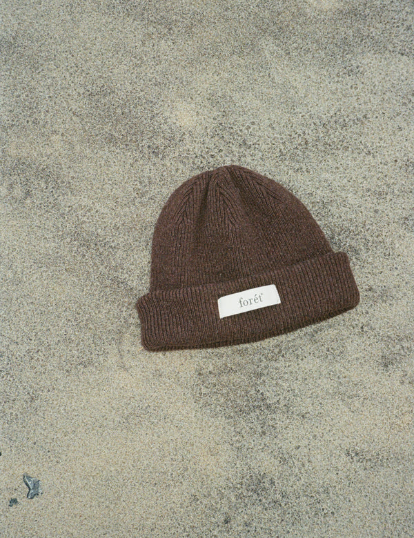 RELAX RIB BEANIE - COLD BROWN