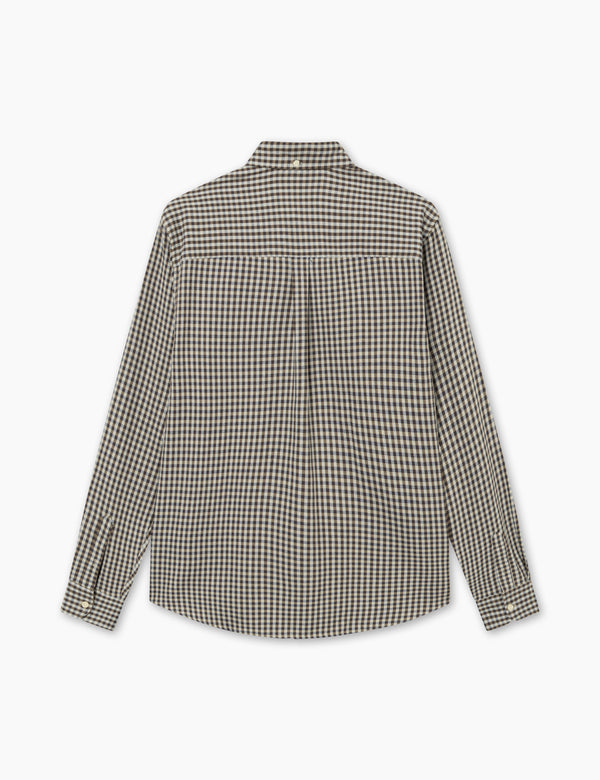 CAMP SHIRT - BROWN CHECK