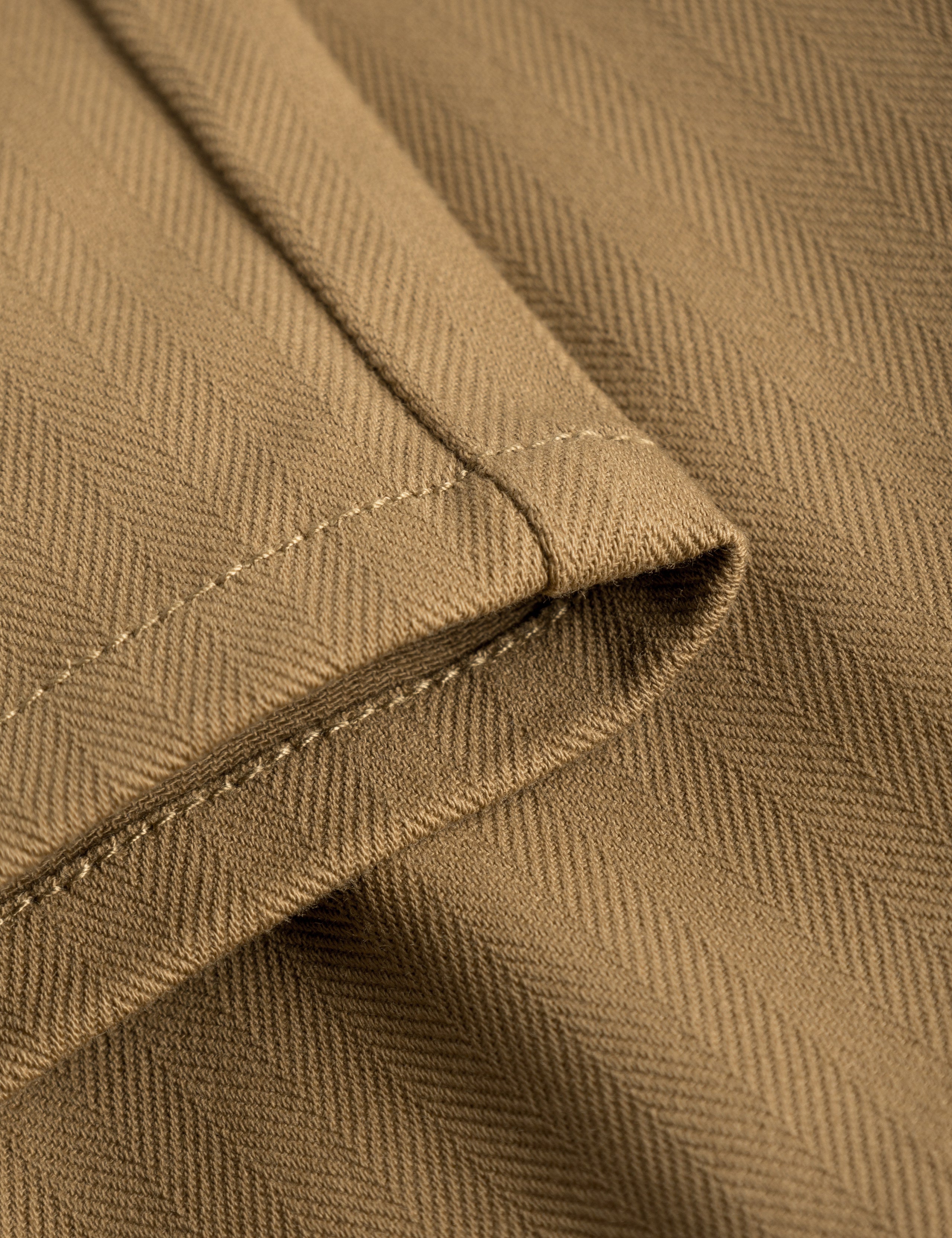 CLAY HERRINGBONE PANTS - KHAKI