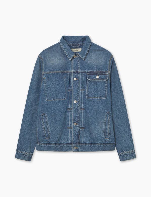 HAZY DENIM JACKET - VINTAGE BLUE