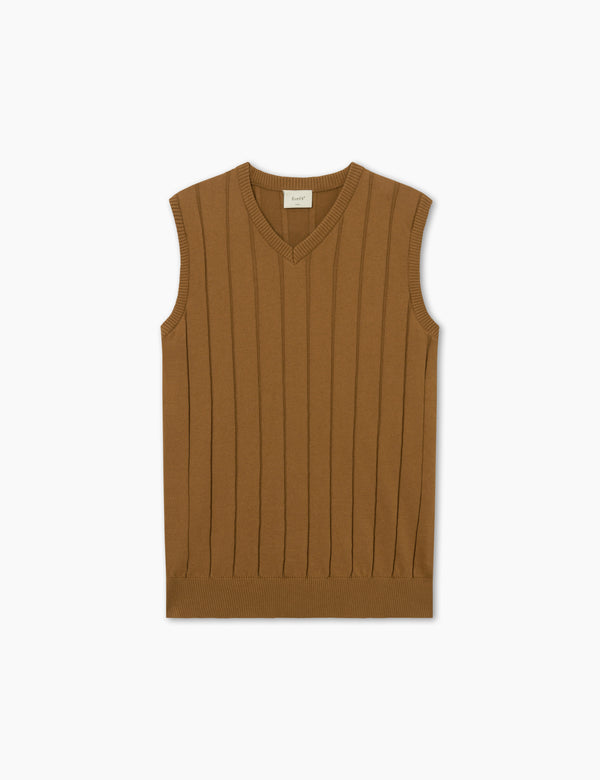 FLUME KNIT VEST - RUBBER