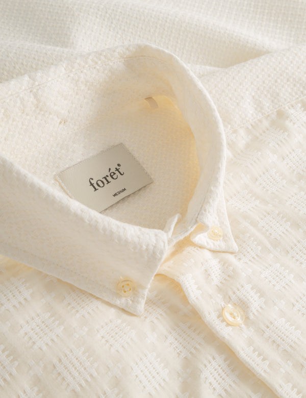 DAWN JACQUARD MIX SHIRT - CLOUD