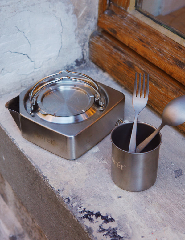 MURANOKAJIYA X FORÉT -  SQUARE KETTLE - STAINLESS STEEL