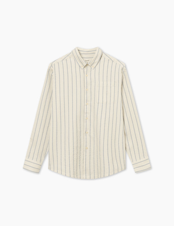 CREST DOVE SHIRT - BLUE STRIPE