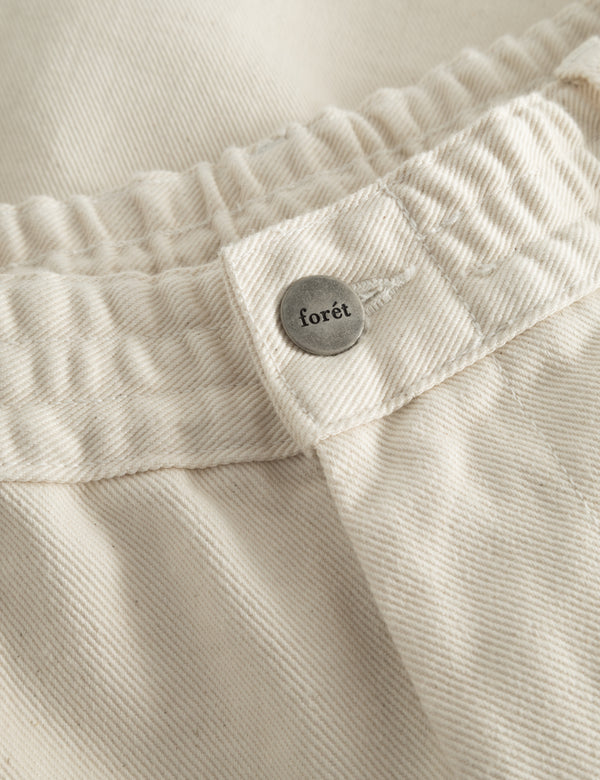 CLAY TWILL SHORTS - UNDYED