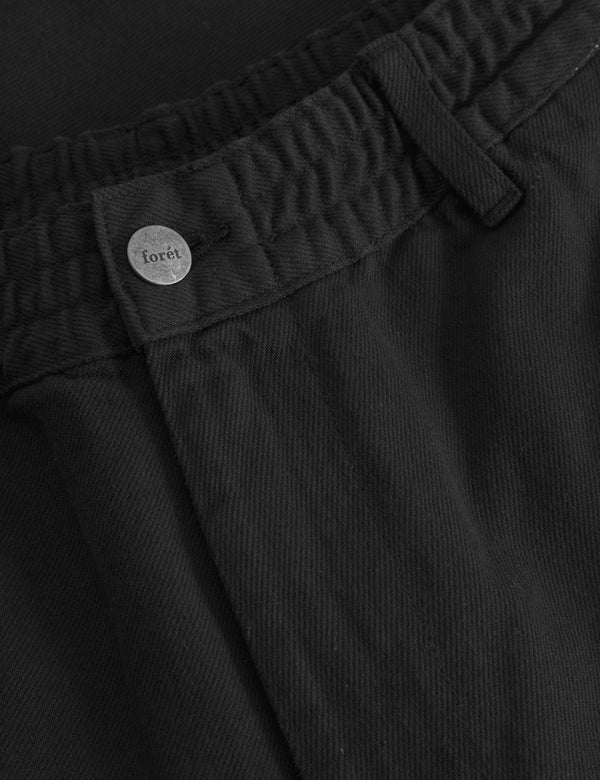 CLAY TWILL SHORTS - BLACK