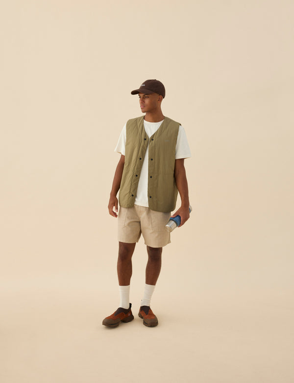 MYST LINER VEST - OLIVE