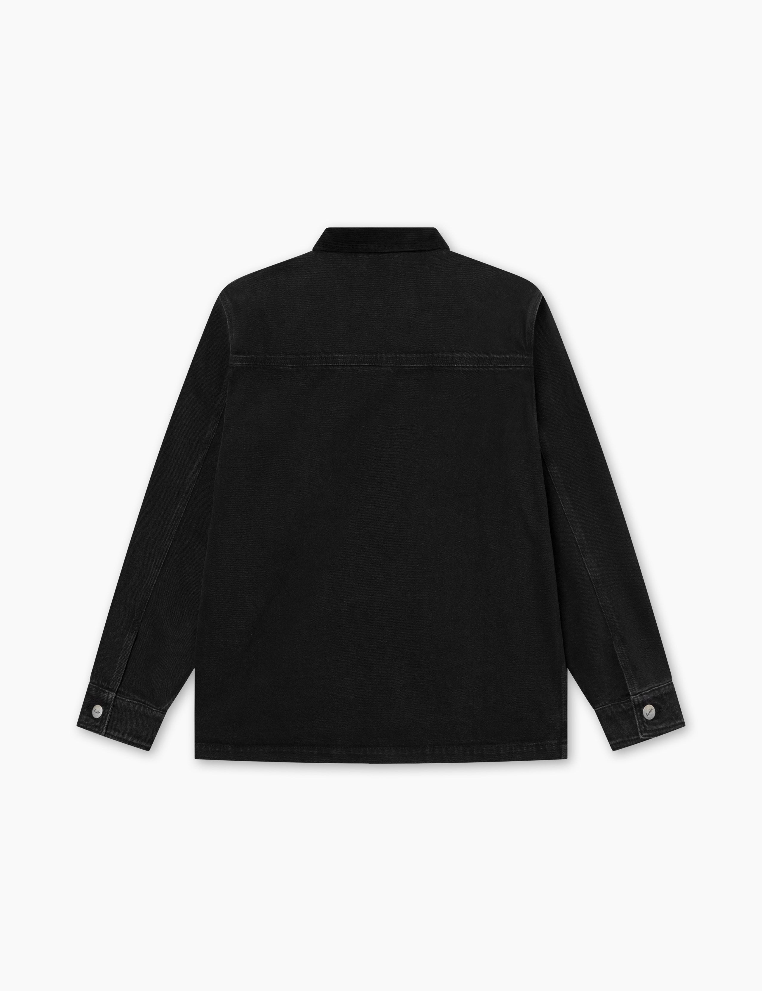 ROWAN OVERSHIRT - WASHED BLACK DENIM