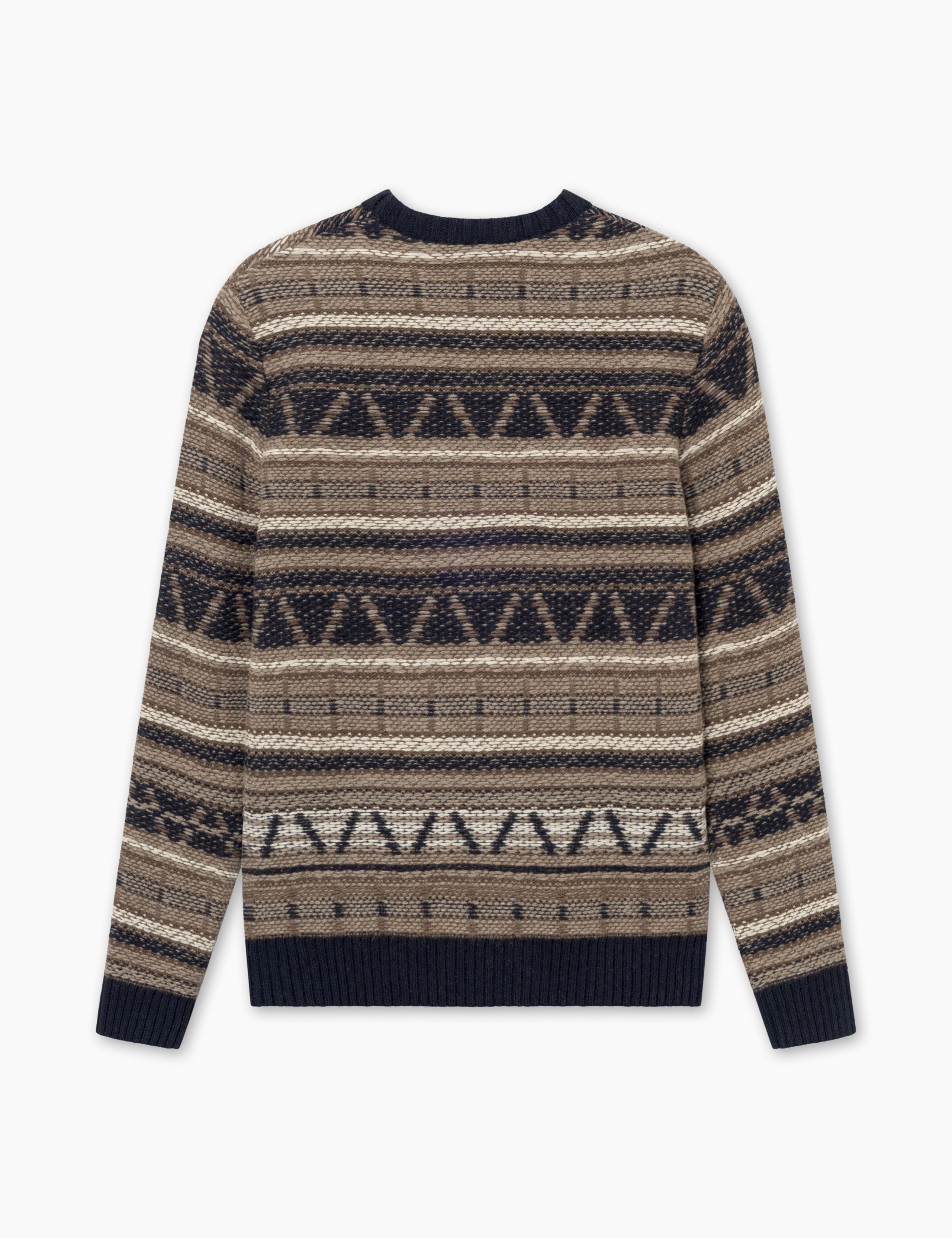 CONE JACQUARD KNIT - NAVY